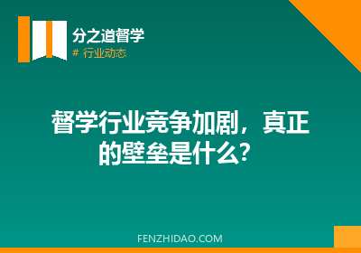 督学行业竞争加剧,真正的壁垒是什么?