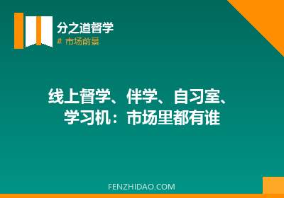 线上督学、伴学、自习室、学习机：市场里都有谁