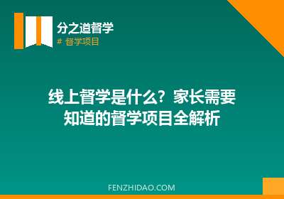 线上督学是什么？家长需要知道的督学项目全解析