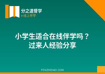 小学生适合在线伴学吗？过来人经验分享