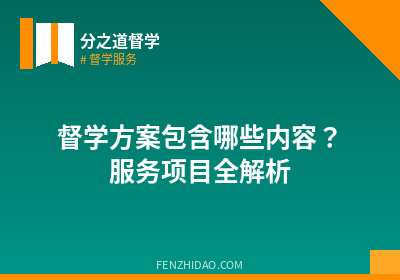 督学方案包含哪些内容?服务项目全解析