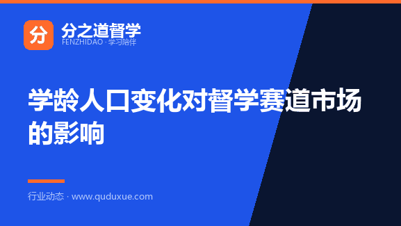 学龄人口变化对督学赛道市场的影响