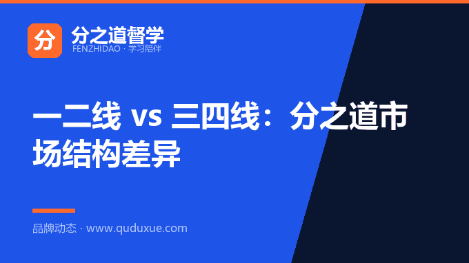 一二线 vs 三四线：分之道市场结构差异
