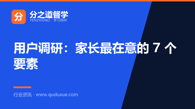 用户调研：家长最在意的 7 个要素