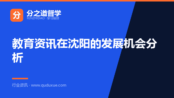 教育资讯在沈阳的发展机会分析