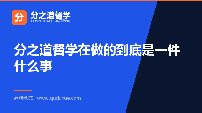 分之道督学在做的到底是一件什么事
