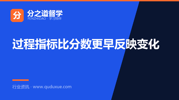 过程指标比分数更早反映变化