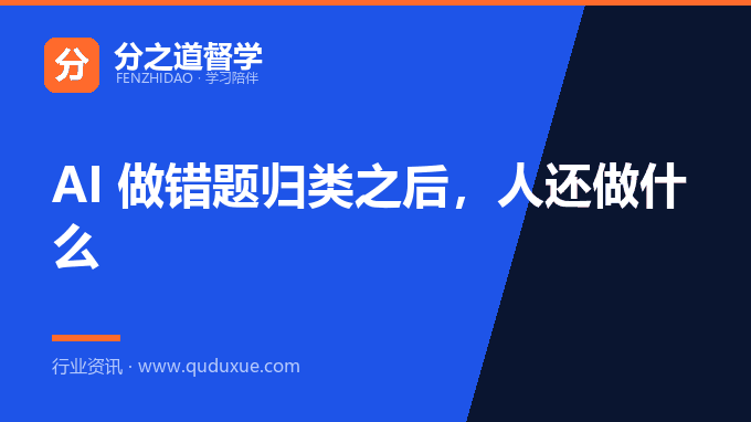 AI 做错题归类之后，人还做什么