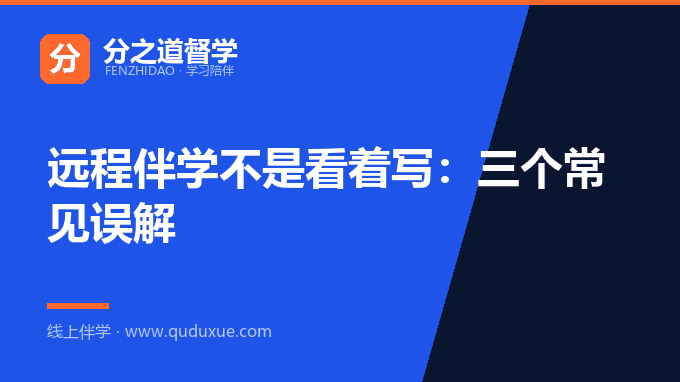 远程伴学不是看着写：三个常见误解